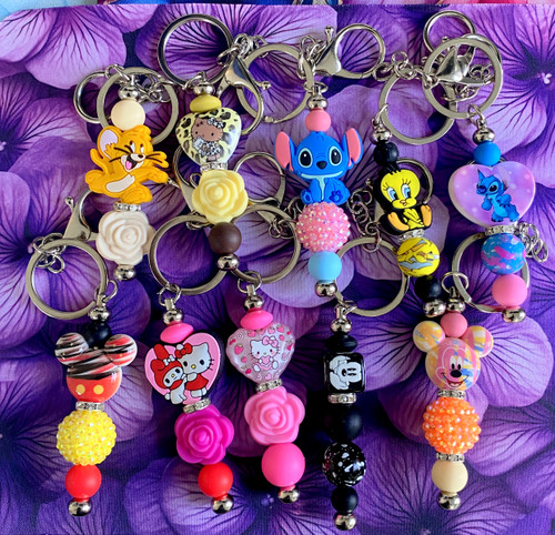Assorted silicone Keychains #2