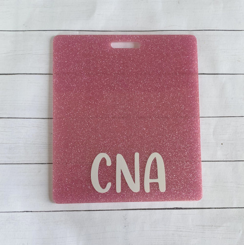 CNA pink Acrylic badge reel #2