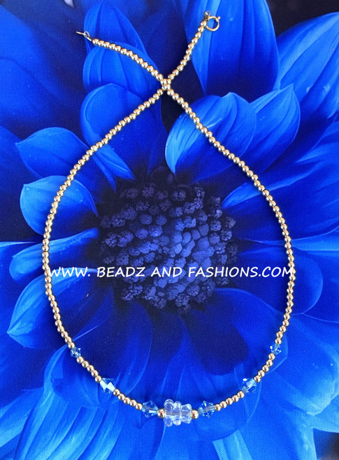 14k gold ANY COLOR TEDDY BEAR kids Necklace #1