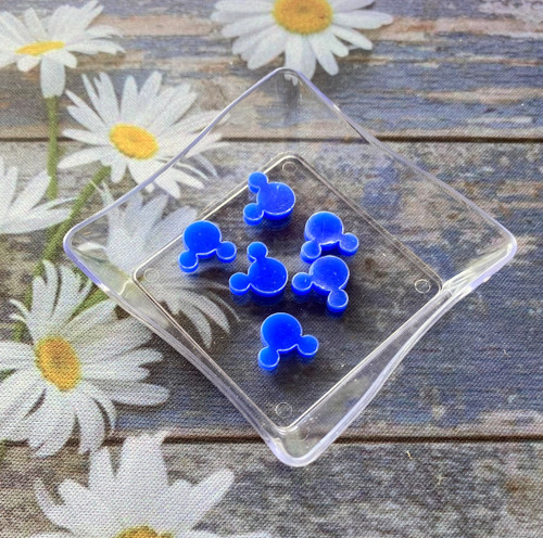 Mickey Mouse small blue planar resin