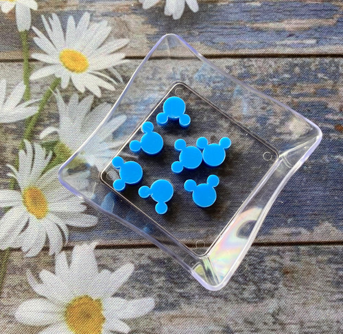 Mickey Mouse small blue planar resin