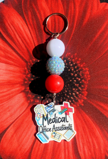 Medical office Ball Keychain #1