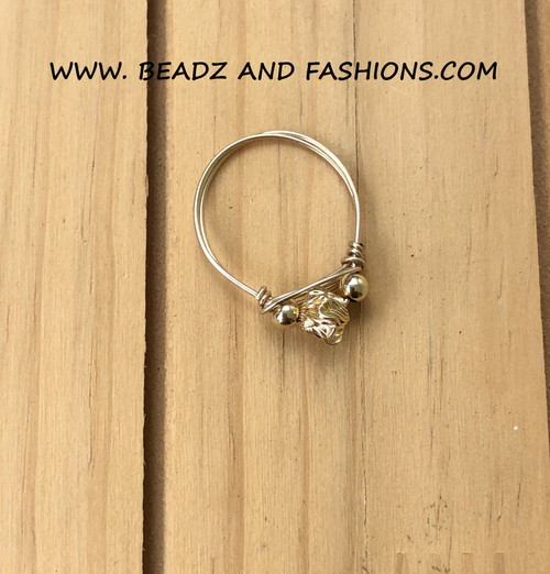 14k gold Small Nugget ring