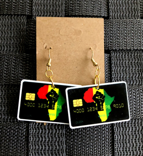 Africa planar earrings #2
