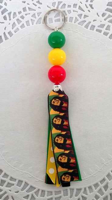 Bob Marley Medium tassel Keychain