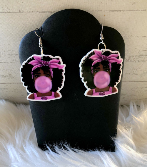 Bubblegum girl earrings #19