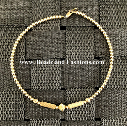 14k Gold filled All gold Shell Anklet #1