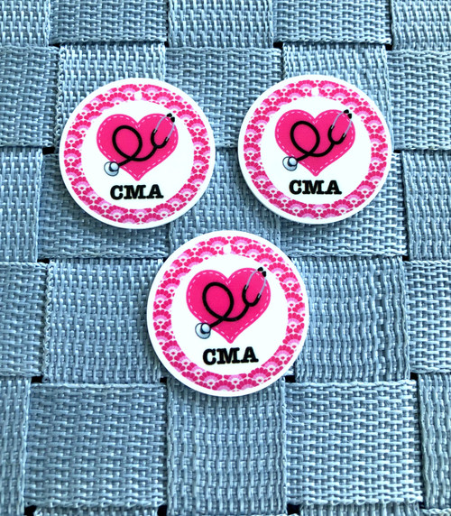 CMA pink round planar resin