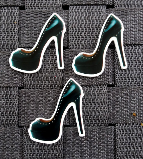 High heels black planar resin