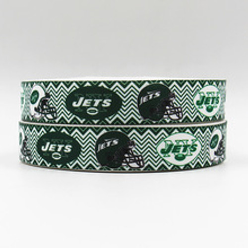 Jets chevron 7/8 sports Ribbon