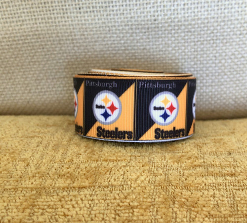 Steelers square 7/8 sports Ribbon