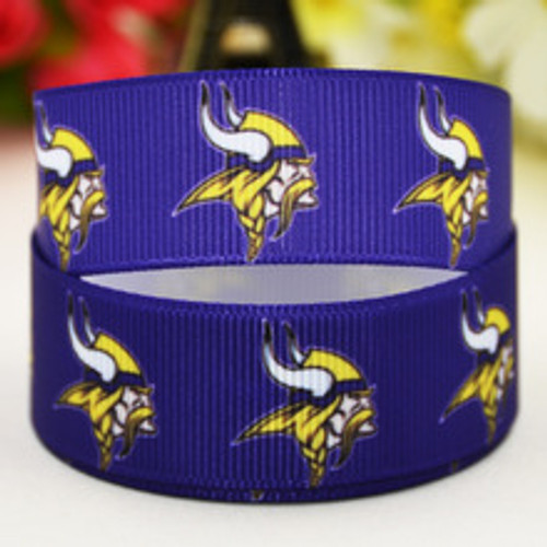 Vikings Purple 7/8 sports Ribbon