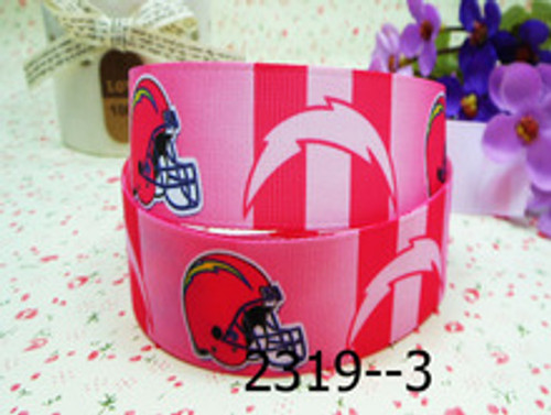 Chargers pink 7/8 sports Ribbon