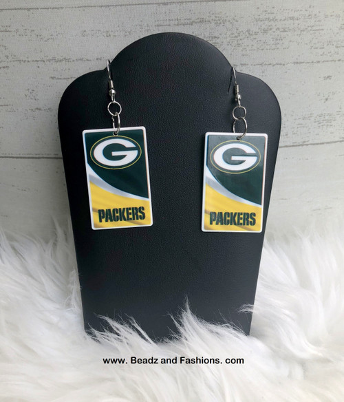 Packers planar earrings #1