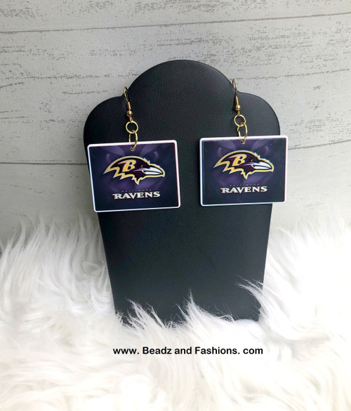 Raven planar earrings #1