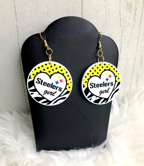 Steelers planar earrings #3