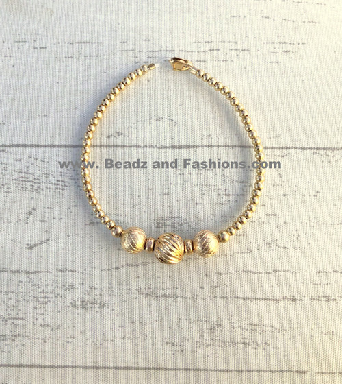 14k All gold precision bracelet