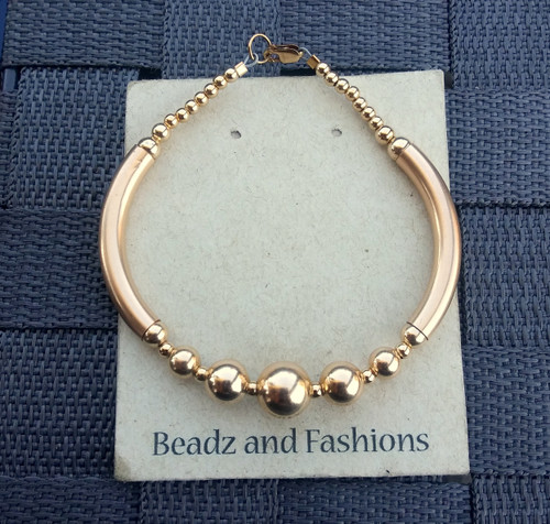 14k gold Plain gold bangle #1
