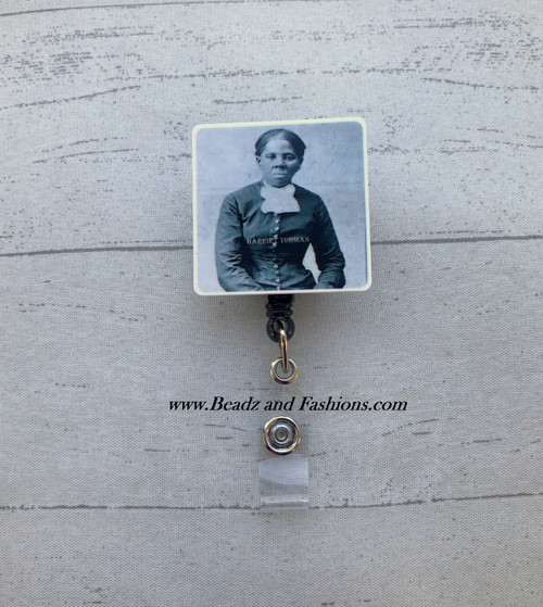 Harriet Tubman planar badge reel