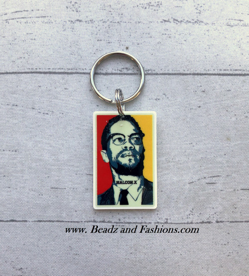 Malcom X planar keychain #2