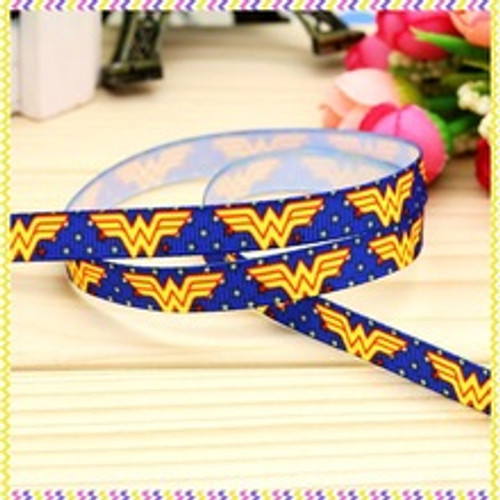 Wonder Woman 3/8 grosgrain Ribbon #1