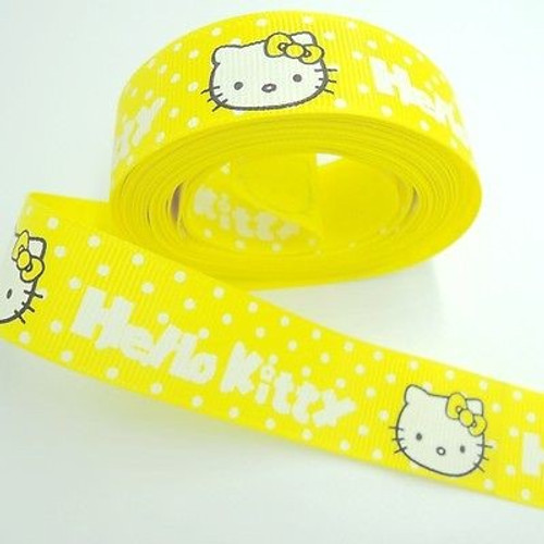 Hello Kitty  1 inch grosgrain Ribbon #6