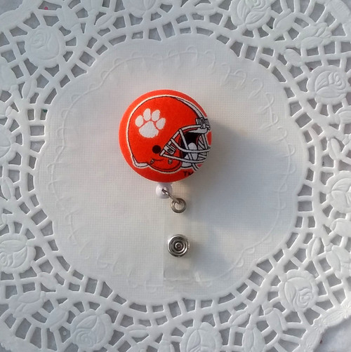 Clemson fabric badge reel #2