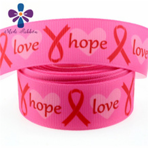 Breast  Cancer 1 inch grosgrain Ribbon #11