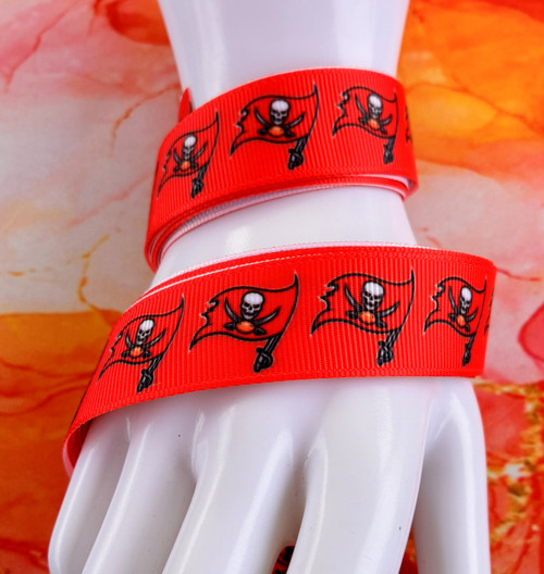 5 yards Buccaneers 7/8 sports Ribbon