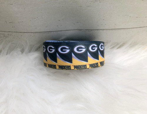 5 yards Greenbay 7/8 sports Ribbon