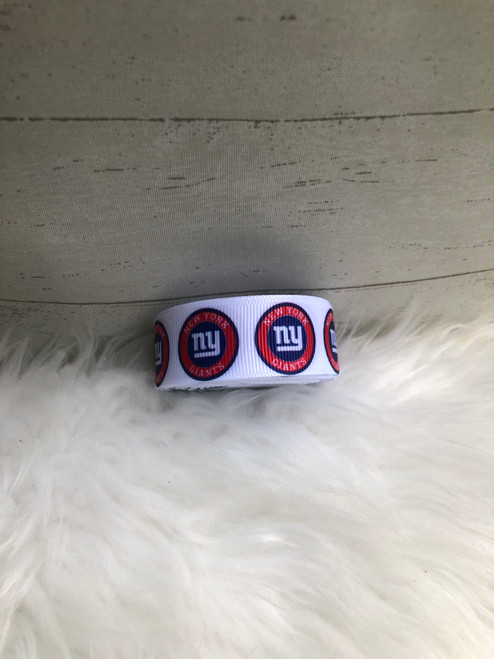 Giants white 7/8 sports Ribbon #5