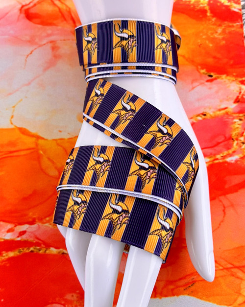 Vikings stripe 7/8 sports Ribbon #1