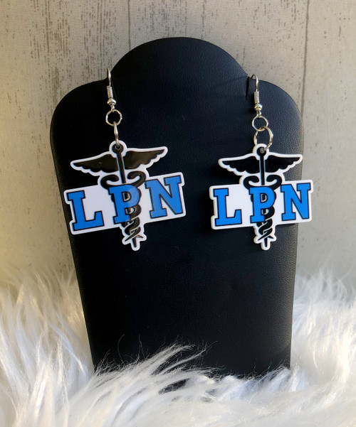 LPN dangle earrings