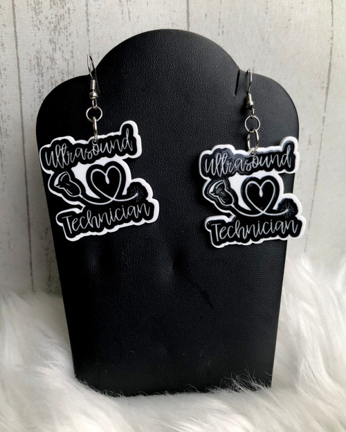 Ultrasound tech dangle earrings