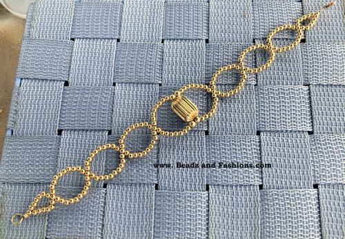 14k All Gold Double Tube Anklet #1