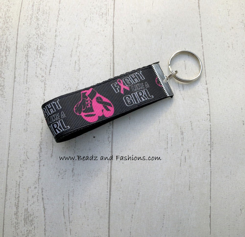 Breast cancer fight fob Keychain