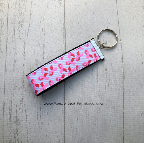 Breast cancer mini fob Keychain  #2