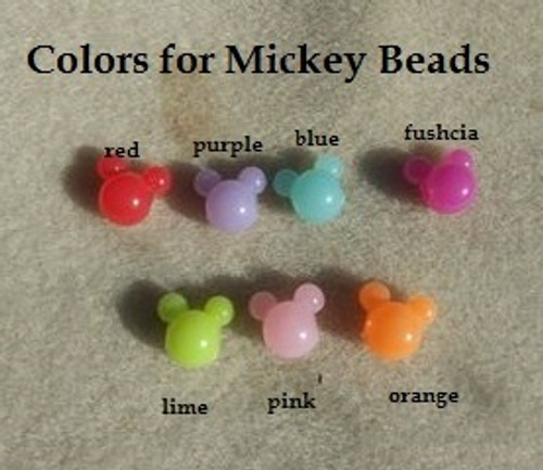 Acrylic mickey Mouse bead