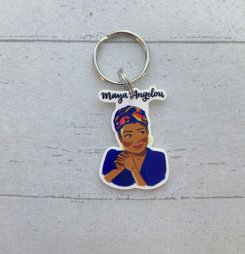 Maya Angelou planar keychain