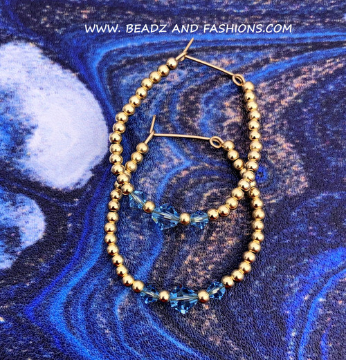 14k gold Large March earrings