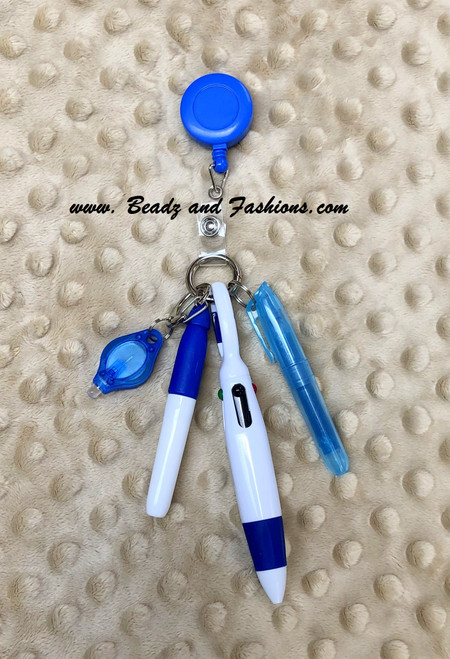 Blue Medical badge reel #2