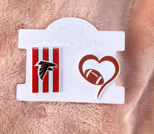 2pc falcons Croc shoe charm