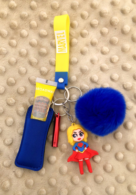 Supergirl Lip gloss Keychain