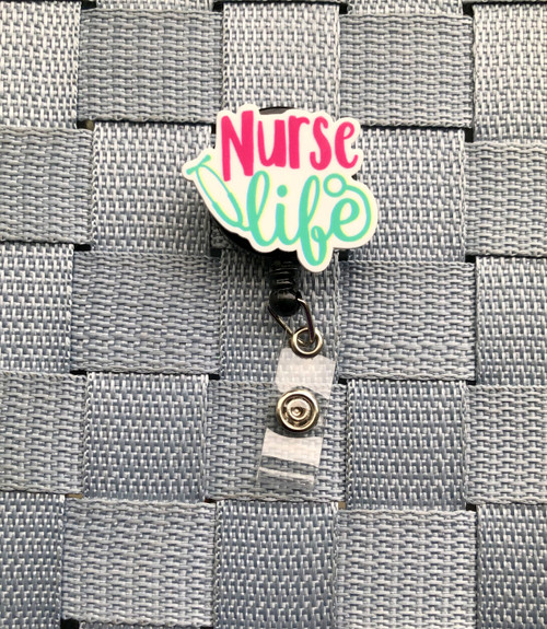 Nurse Life planar badge reel
