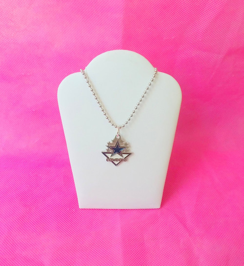 Cowboys blast charm necklace