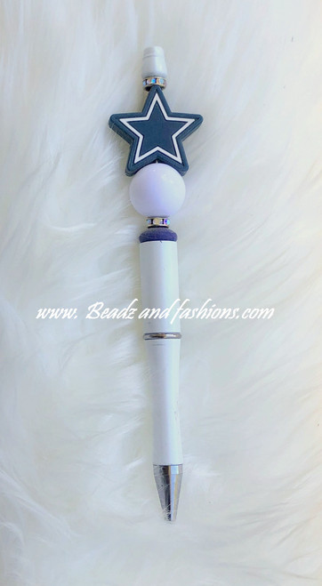 Cowboys custom beadable pen #3
