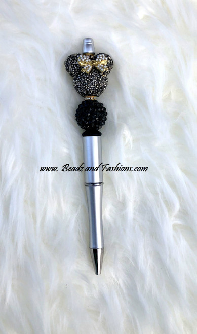 Minnie gray Beadable pen #2