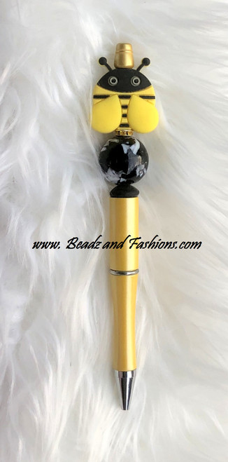 Bumble bee Beadable pen #1