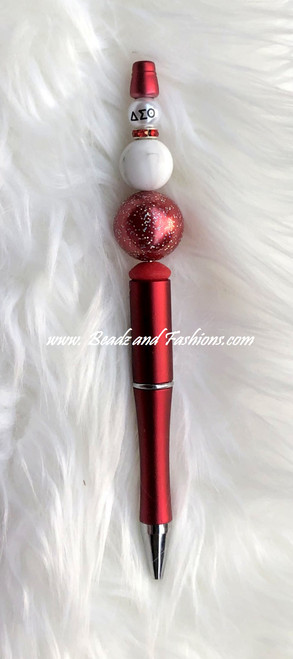 Red & white Beadable pen #1