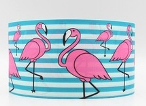 Flamingo stripe 7/8 grosgrain Ribbon